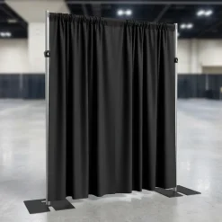 Premium Poly (Poplin) Drapery Panel in Black