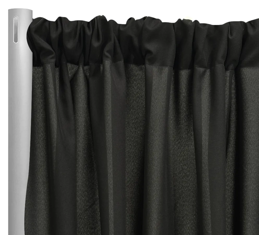 Premium Poly (Poplin) Drapery Panel in Black