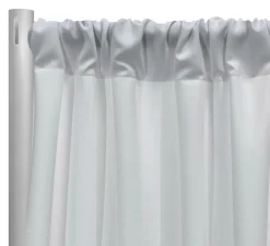 Premium Poly (Poplin) Drapery Panel in White