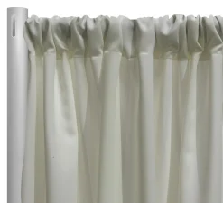 Premium Poly (Poplin) Drapery Panel in Ivory 1111