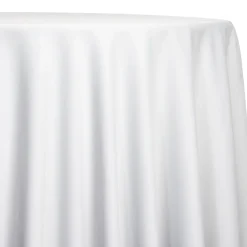 Premium Poly (Poplin) Table Linen in White