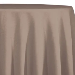 Premium Poly (Poplin) Table Linen in Taupe D 1410