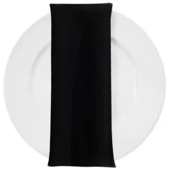 Premium Poly (Poplin) Table Napkin in Black