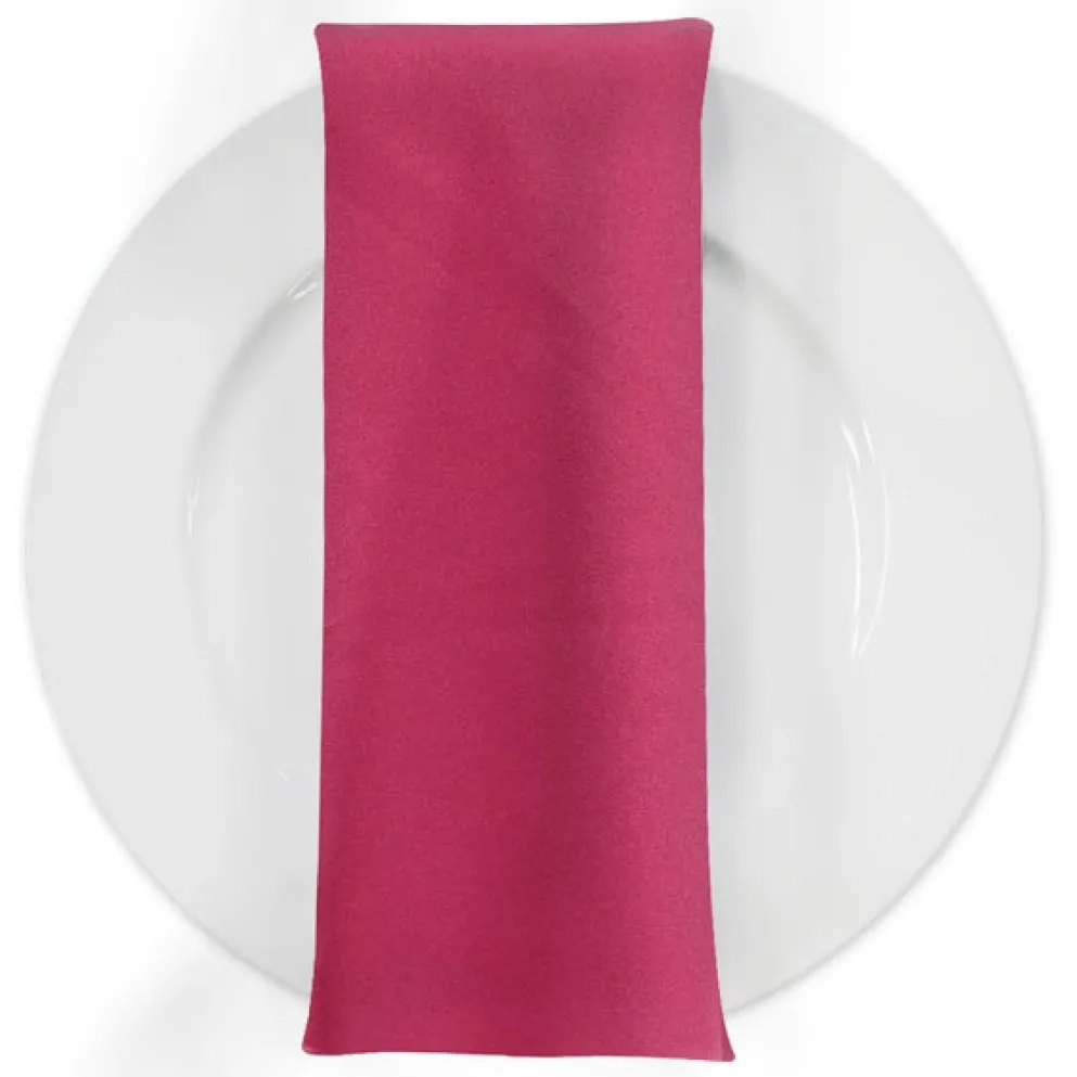 Premium Poly (Poplin) Table Napkin in Fuchsia 1225
