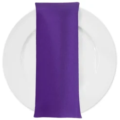 Premium Poly (Poplin) Table Napkin in Purple 1258