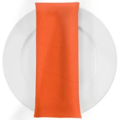 Premium Poly (Poplin) Table Napkin in Orange 1405