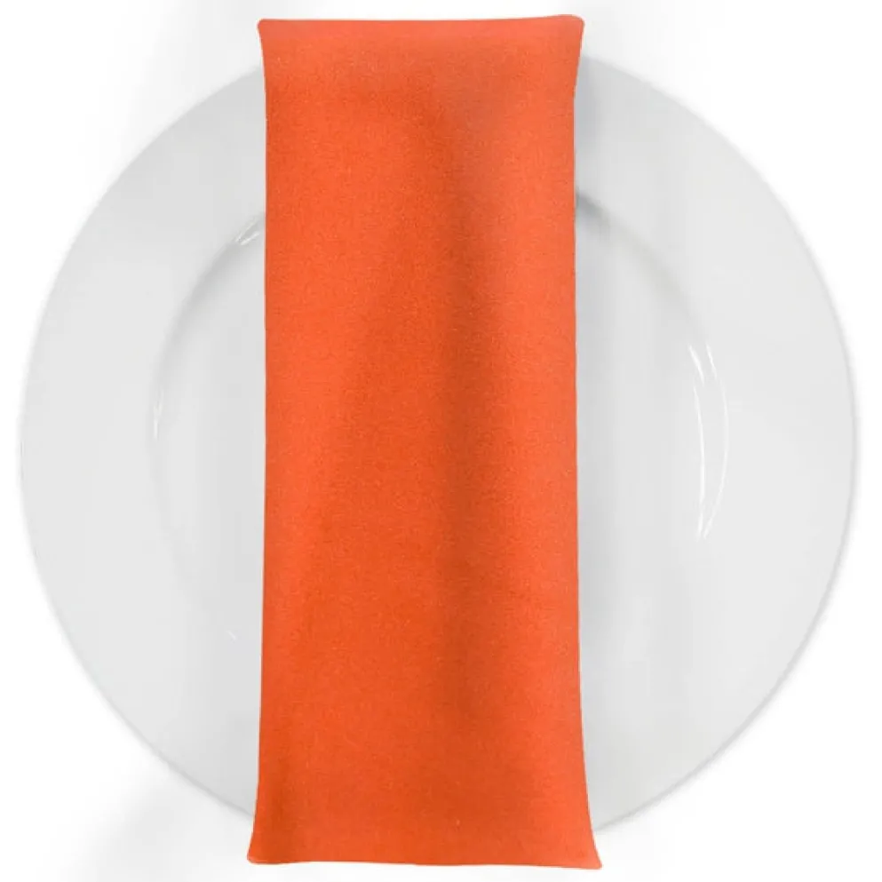 Premium Poly (Poplin) Table Napkin in Orange 1405