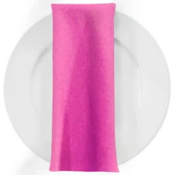 Premium Poly (Poplin) Table Napkin in Hot Pink 1195
