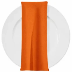 Premium Poly (Poplin) Table Napkin in Orange/D 1406