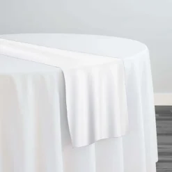 Premium Poly (Poplin) Table Runner in White