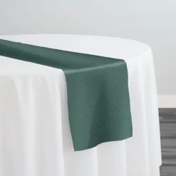 Premium Poly (Poplin) Table Runner in Hunter Green 1235