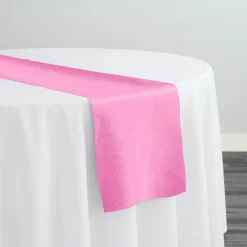 Premium Poly (Poplin) Table Runner in Pink 1158