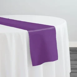 Premium Poly (Poplin) Table Runner in Purple 1259