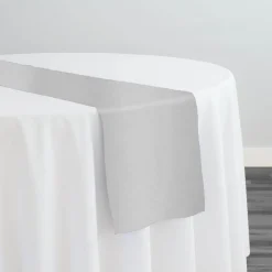 Premium Poly (Poplin) Table Runner in Off White 7105