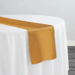 Premium Poly (Poplin) Table Runner in Mustard 1340