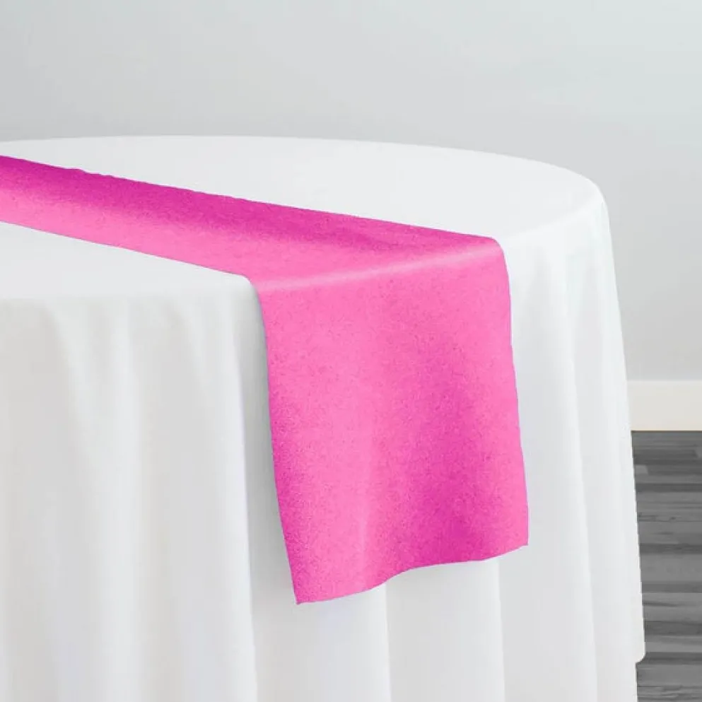 Premium Poly (Poplin) Table Runner in Hot Pink 1195