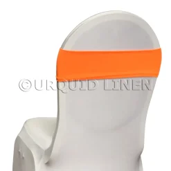 Premium Spandex Chair Band in Neon Orange 34