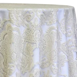 Princess Lace Table Linen in Ivory