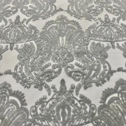 Princess Lace Table Runner in Silver
