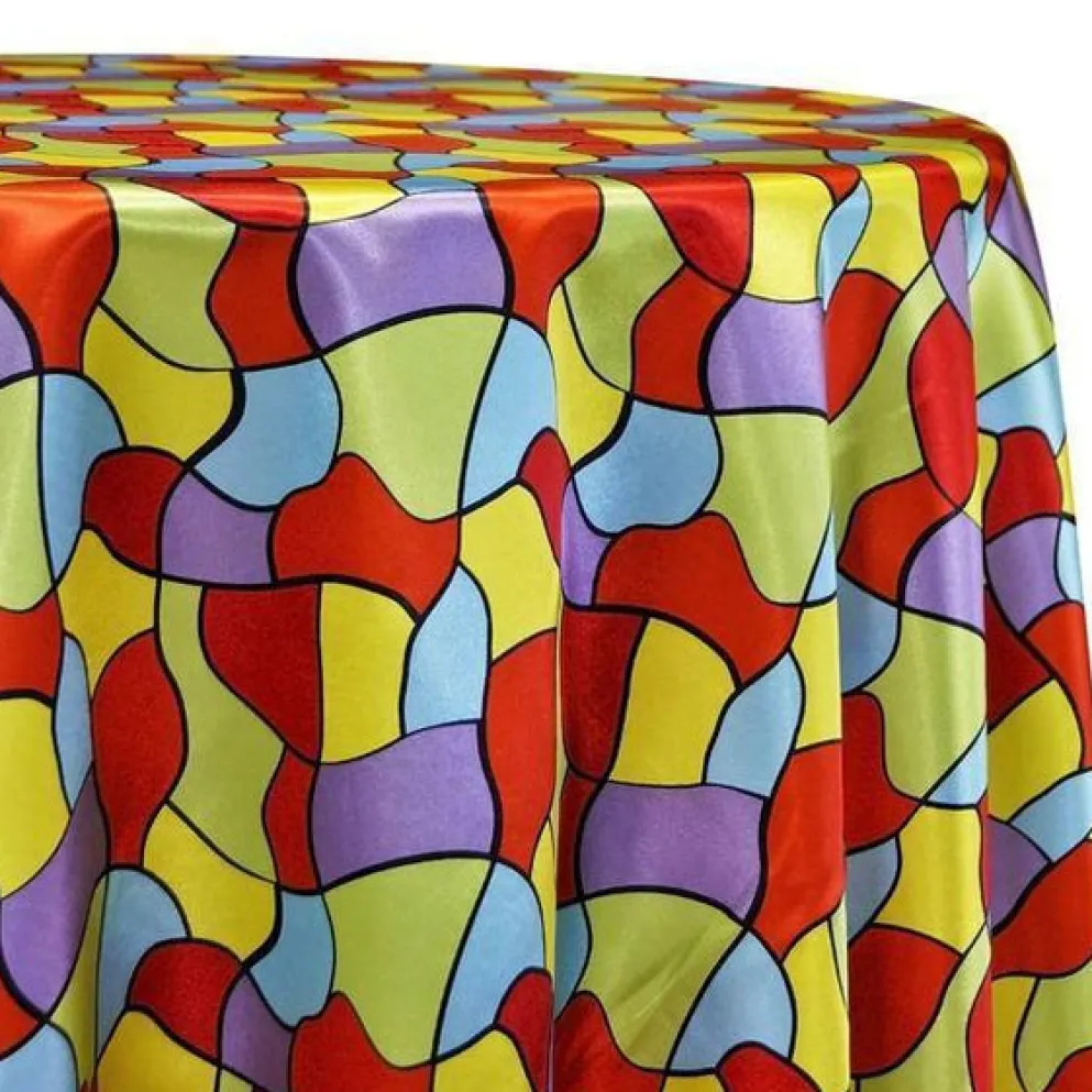 Puzzle Piece Print Table Linen
