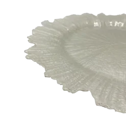 Reef - Glass Charger Plate in Pearl (Item # 0126)