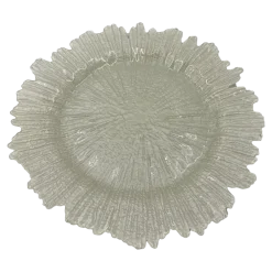 Reef - Glass Charger Plate in Pearl (Item # 0126)
