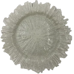 Reef - Glass Charger Plate in Pearl (Item # 0126)