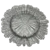 Reef - Glass Charger Plate in Silver (Item # 0126)