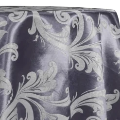 Regal Jacquard (Reversible) Table Linen in Purple Grey