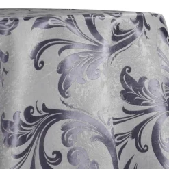 Regal Jacquard (Reversible) Table Linen in Purple Grey