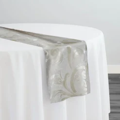 Regal Jacquard (Reversible) Table Runner in Ivory