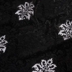 Regency Damask Sheer Table Linen in Black