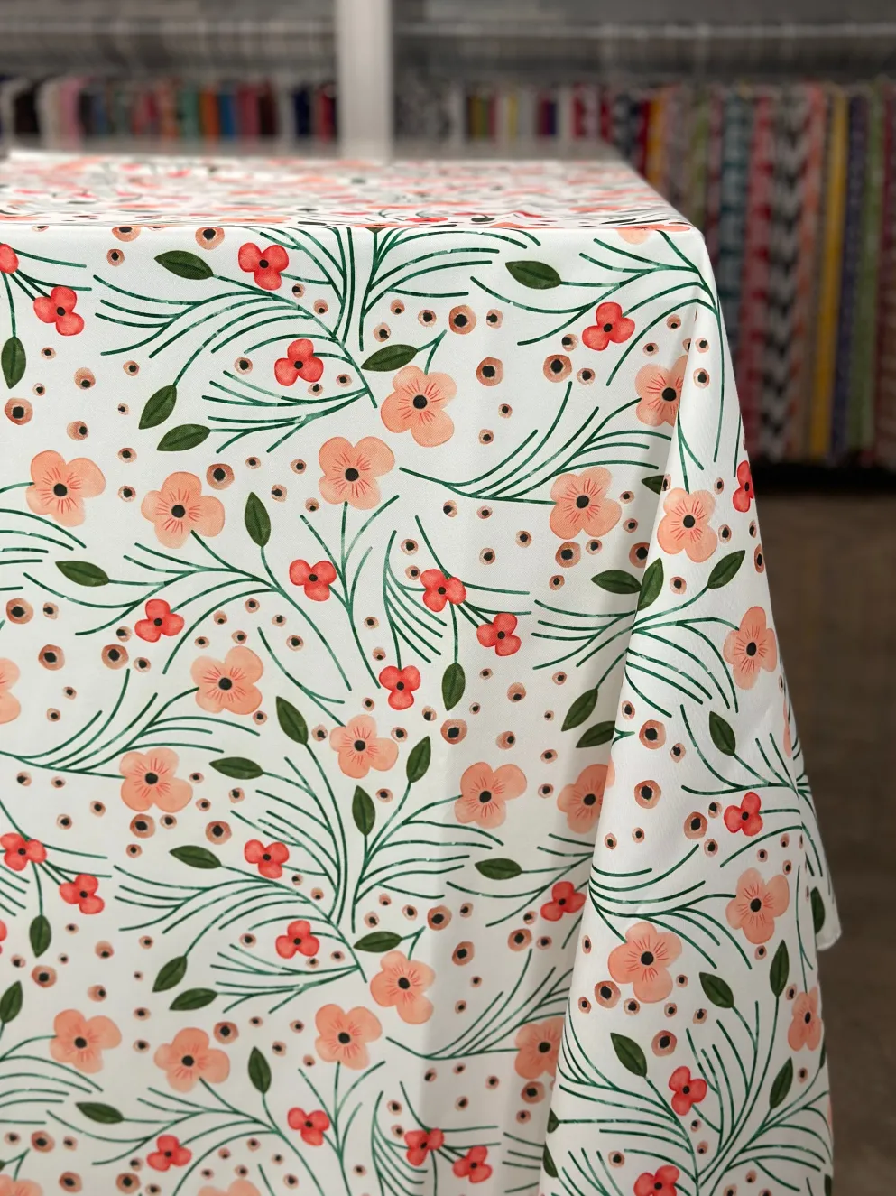 Retro Floral (Poly Print) Table Linen