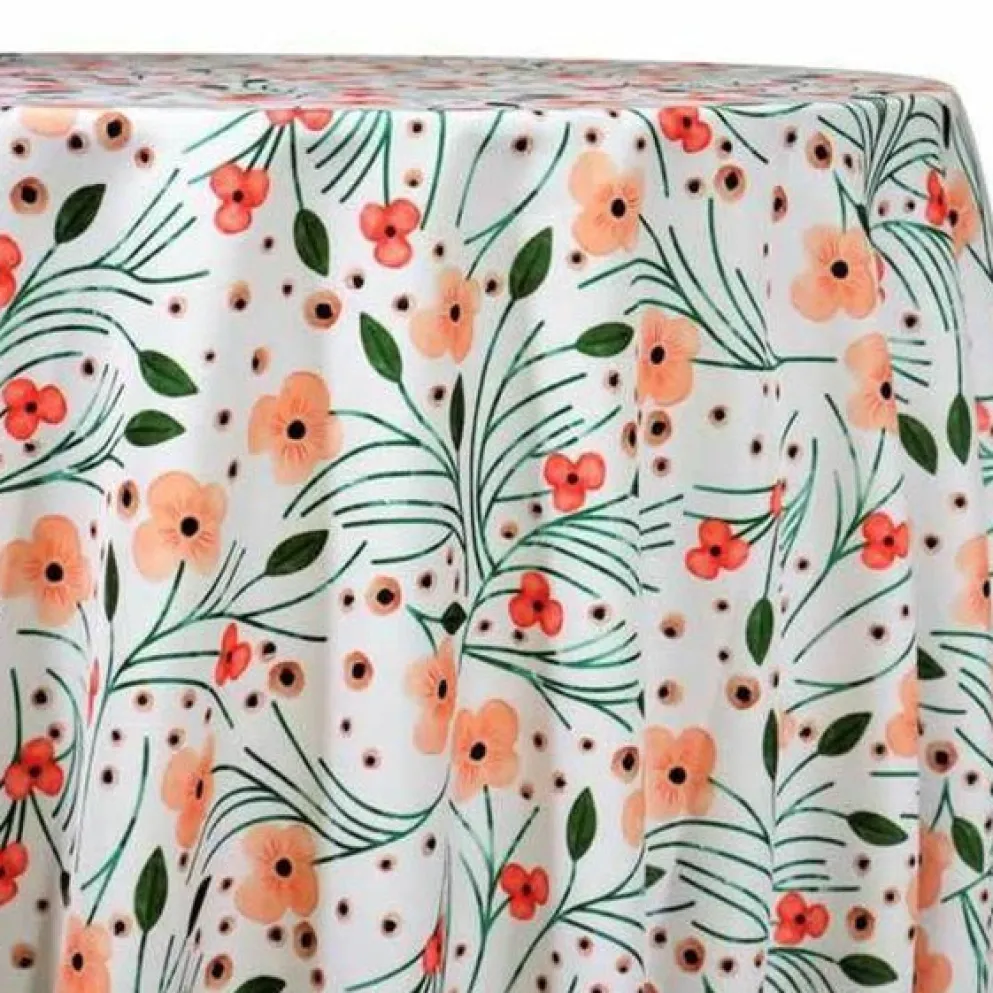 Retro Floral (Poly Print) Table Linen