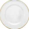 Ribbed Halo - Glass Charger Plate in Gold (Item # 0240)