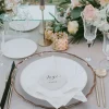Ribbon - Glass Charger Plate in Rose Gold (Item # 0296)