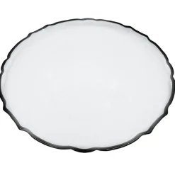 Ribbon - Glass Charger Plate in Black (Item # 0296)