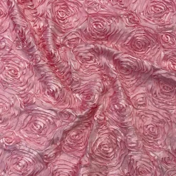 Rose Satin (3D) Table Runner in Pink D 157