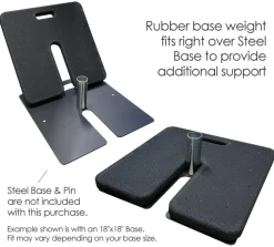 Rubber Base Weight - 20lb