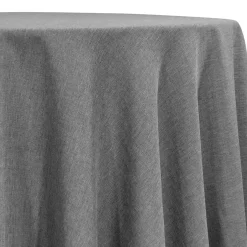 Rustic Linen Table Linen in Dark Grey