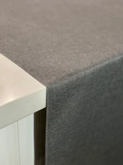 Rustic Linen Table Linen in Dark Grey