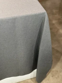 Rustic Linen Table Linen in Dark Grey