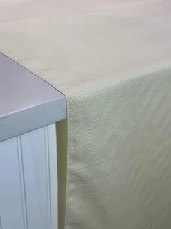 Rustic Linen Table Linen in Ivory