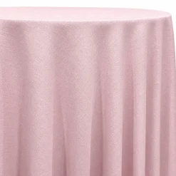 Rustic Linen Table Linen in Lt Pink