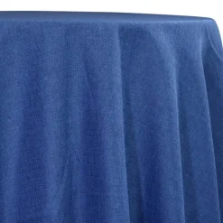 Rustic Linen Table Linen in Navy
