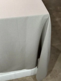 Rustic Linen Table Linen in Silver