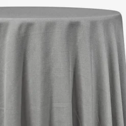 Rustic Linen Table Linen in Silver