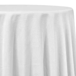 Rustic Linen Table Linen in White