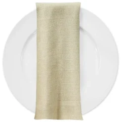 Rustic Linen Table Napkin in Ivory