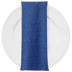 Rustic Linen Table Napkin in Navy